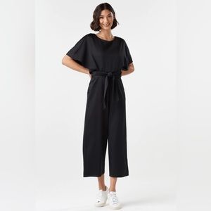 Vetta Capsule Satin Cape Jumpsuit